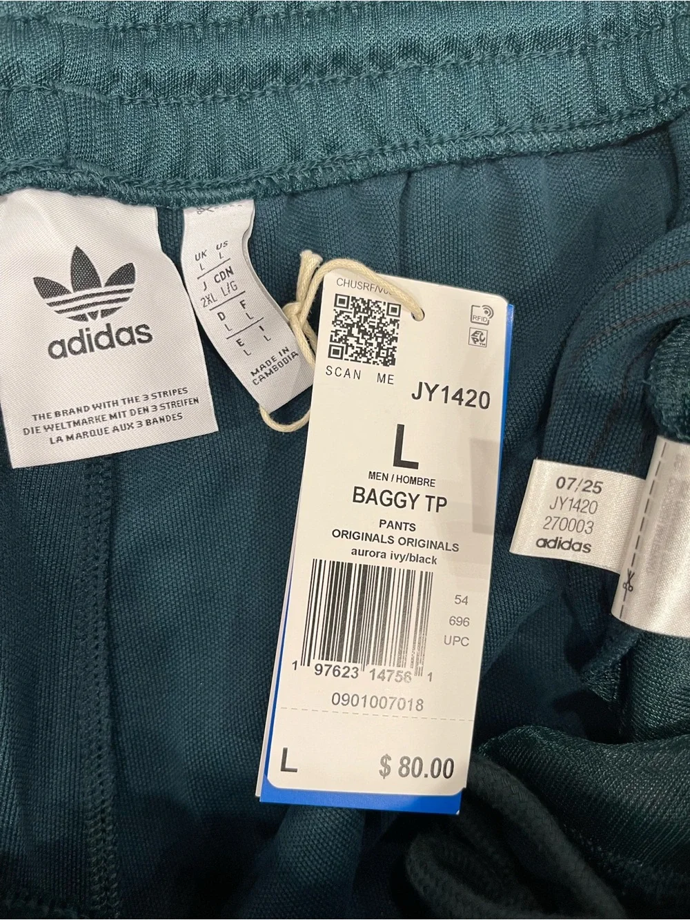 Adidas Originals Adicolor Baggy Firebird Track Pants Large New With Tags